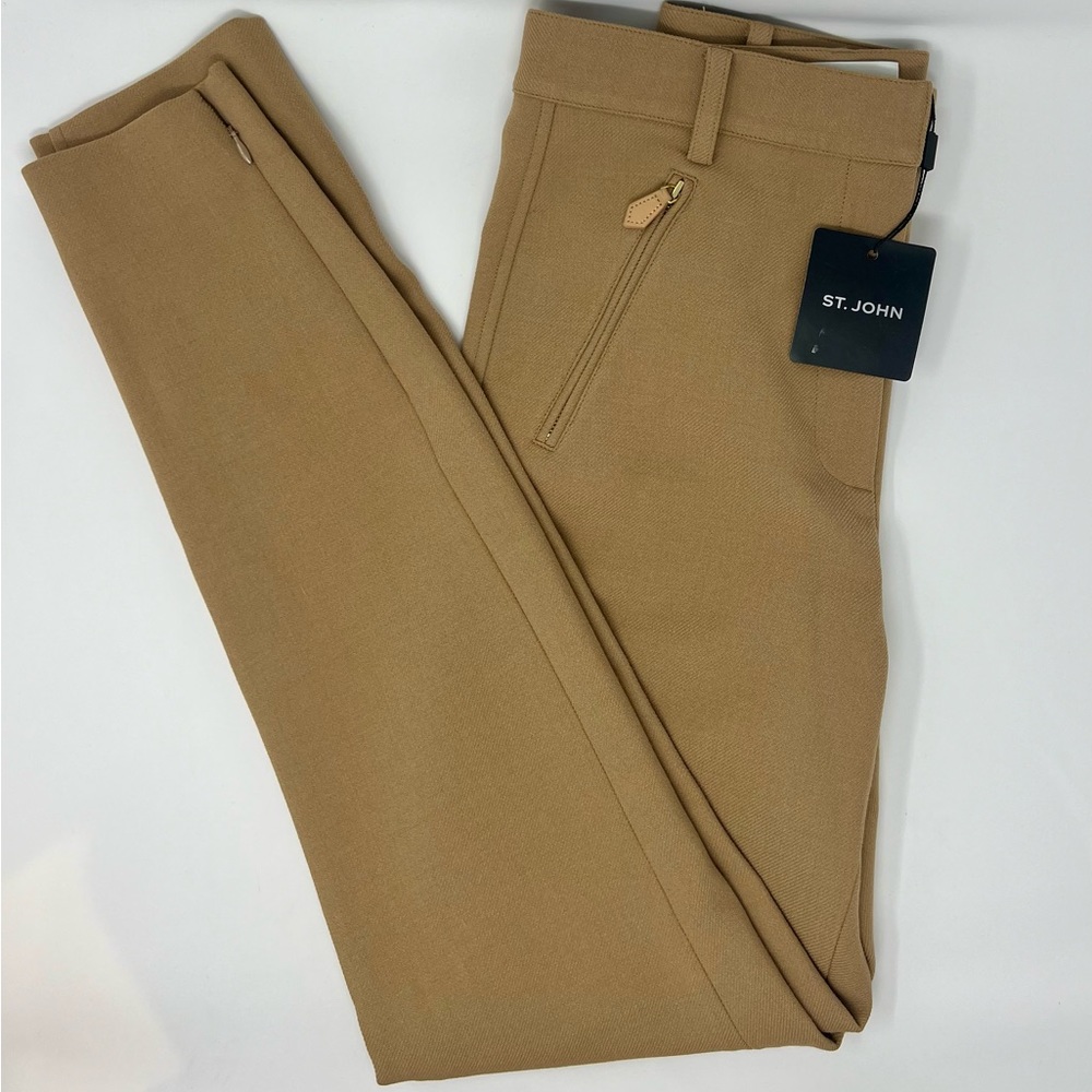 NWT - ST. JOHN camel pants - size 4